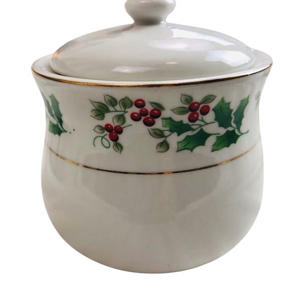 NIB Everyday Gibson Holiday Gold Table Top Set Salt Pepper Creamer Sugar - Picture 11 of 16